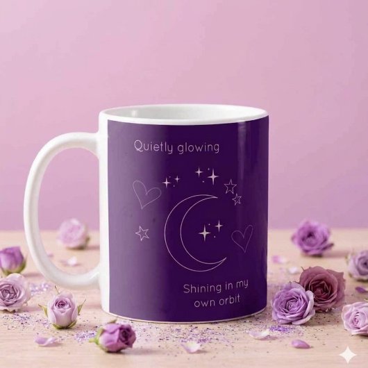Personalized Celestial Design Coffee Mug コーヒーマグカップ