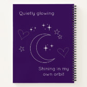 Personalized Celestial Design Spiral Notebook ノートブック (裏面)