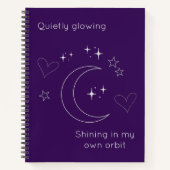 Personalized Celestial Design Spiral Notebook ノートブック (正面)