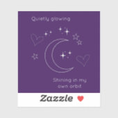 Personalized Celestial Moon & Stars Laptop Sticker シール (シート)