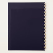 Personalized Celestial Moth & Moon Phases Witchy プランナー手帳 (裏面)