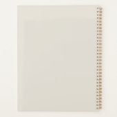 Personalized Celestial Moth & Moon Phases Witchy プランナー手帳 (裏面)