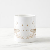 Personalized Celestial Moth Mug コーヒーマグカップ (中央)