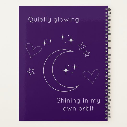 Personalized Celestial Planner Notebook プランナー手帳 (裏面)