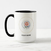 Personalized Celestial Rose & Moon Mug - Custom Na マグカップ (左)