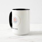 Personalized Celestial Rose & Moon Mug - Custom Na マグカップ (正面左)