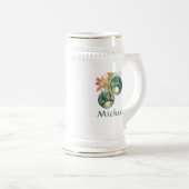 Personalized Celtic Lanterns Irish Beer Stein ビールジョッキ (正面右)
