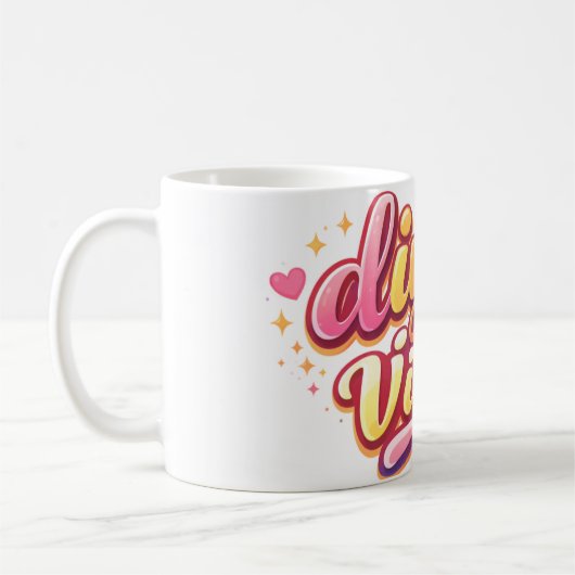 Personalized Ceramic Mug | Perfect for Coffee & Te コーヒーマグカップ (左)