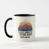 Personalized Ceramic Mug | Two-Tone Adventure マグカップ (左)