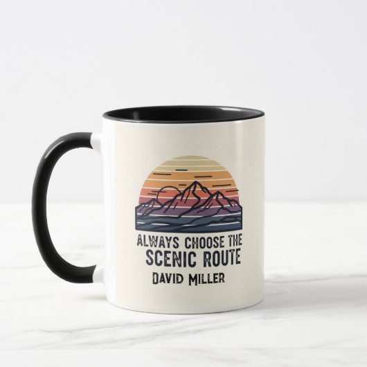 Personalized Ceramic Mug | Two-Tone Adventure マグカップ (左)