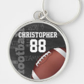 Personalized Chalkboard American Football キーホルダー (正面)