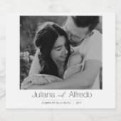 Personalized Champagne Bottle Label スパークリングワインラベル (シングルラベル)