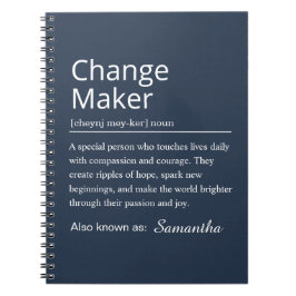 Personalized Change Maker Definition ノートブック