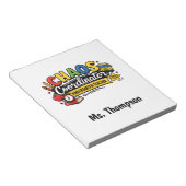 Personalized Chaos  Coordinator Teacher  ノートパッド (アングル)