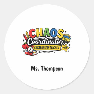 Personalized Chaos  Coordinator Teacher  ラウンドシール