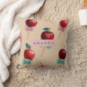 Personalized Charming Candy Apple Pattern クッション (ブランケット)
