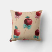Personalized Charming Candy Apple Pattern クッション (裏面)