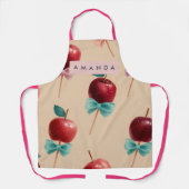 Personalized Charming Candy Apple Pattern Apron エプロン (正面)