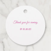 Personalized Checkered Cowgirl Pattern フェイバータグ (裏面)