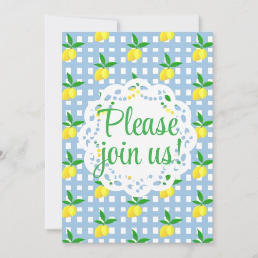 Personalized Cheerful Yellow Lemons Any Occasion (正面)
