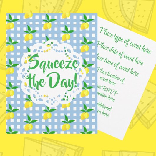 Personalized Cheerful Yellow Lemons Any Occasion