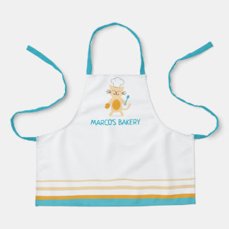 Personalized Chef Cat Baking Apron for Little Chef エプロン