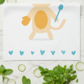Personalized Chef Cat Kitchen Towel キッチンタオル (折り畳み)