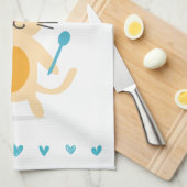 Personalized Chef Cat Kitchen Towel キッチンタオル (四つ折り)