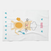 Personalized Chef Cat Kitchen Towel キッチンタオル (横)