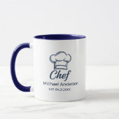 Personalized Chef Mug – Custom Name Kitchen Gift マグカップ (左)