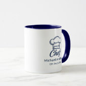 Personalized Chef Mug – Custom Name Kitchen Gift マグカップ (正面右)
