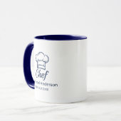 Personalized Chef Mug – Custom Name Kitchen Gift マグカップ (正面左)