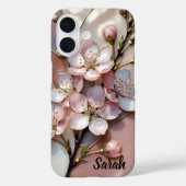 Personalized Cherry Blossom Phone Case Floral Case-Mate iPhoneケース (裏面)