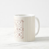 Personalized Cherry Bow Mug コーヒーマグカップ (正面右)