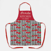 Personalized Cherry Kitchen エプロン (正面)