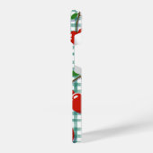 Personalized Cherry on Green Gingham Phone Case –  iPhoneケース (左側面)