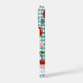 Personalized Cherry on Green Gingham Phone Case –  iPhoneケース (左側面)