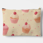 Personalized Cherry Sweet Cupcake Pattern アクセサリーポーチ (裏面)