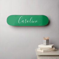 Personalized Chic Calligraphy Name Kelly Green