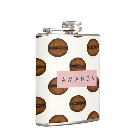 Personalized Chic Coffee Bean  フラスク (右)