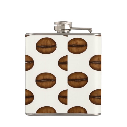 Personalized Chic Coffee Bean  フラスク (裏面)
