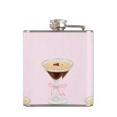 Personalized Chic Espresso Cocktail Pattern フラスク (裏面)