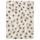 Personalized Chic Neutral Leopard Animal Print クリップボード (裏面)