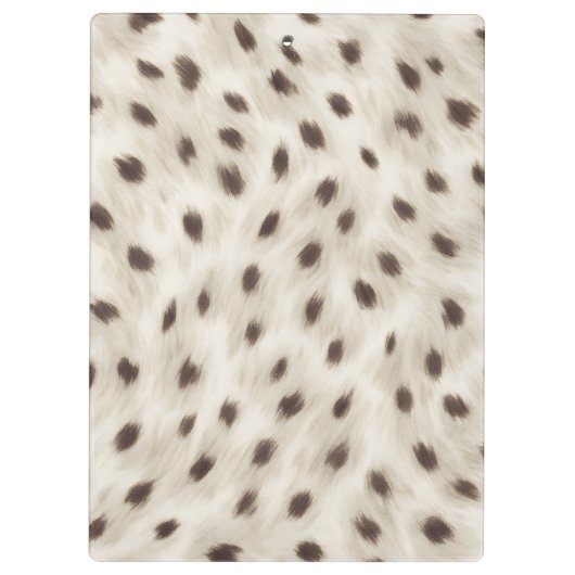 Personalized Chic Neutral Leopard Animal Print クリップボード (裏面)