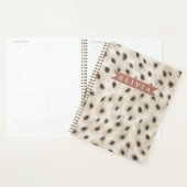 Personalized Chic Neutral Leopard Animal Print プランナー手帳 (ディスプレー)