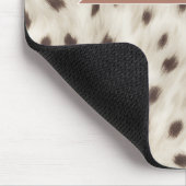 Personalized Chic Neutral Leopard Animal Print マウスパッド (コーナー)