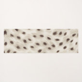 Personalized Chic Neutral Leopard Animal Print ヨガマット (裏面(横))