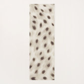 Personalized Chic Neutral Leopard Animal Print ヨガマット (裏面)