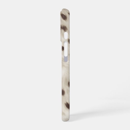 Personalized Chic Neutral Leopard Animal Print iPhone 16ケース (左側面)