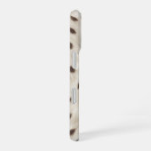 Personalized Chic Neutral Leopard Animal Print iPhone 16ケース (右側面)